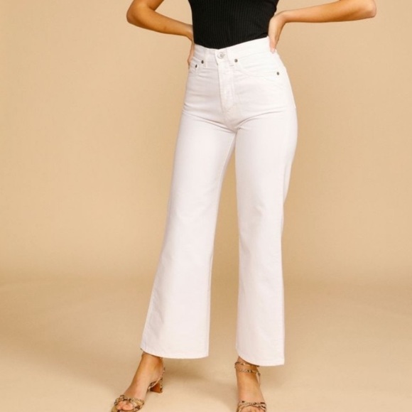 Rouje Denim - Rouje white straight leg jeans